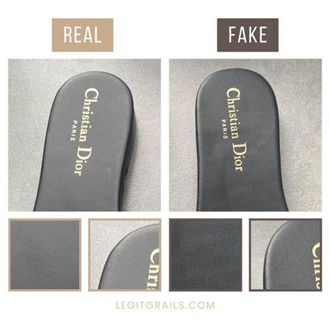 dior slides real vs fake